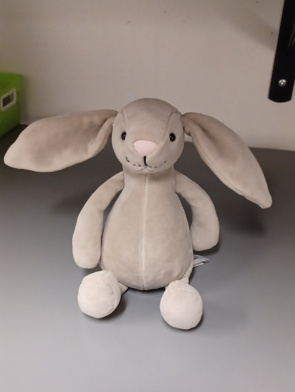 Rare Jellycat Light Gray My First Bunny with Long Floppy Ears